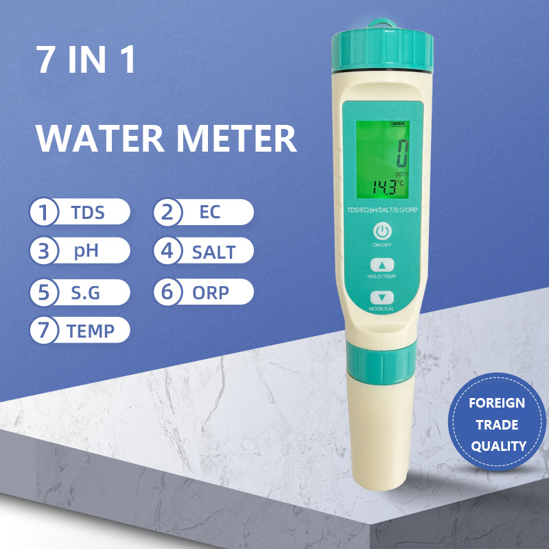 2023 Newest 7 in 1 PH / TDS /  - đánh giá và giá Ph Meter Digital Water Tester