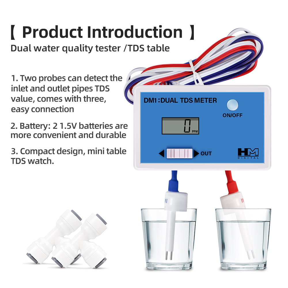 DM1 Dual TDS Water Quality Tes - đánh giá và giá Ph Meter Digital Water Tester